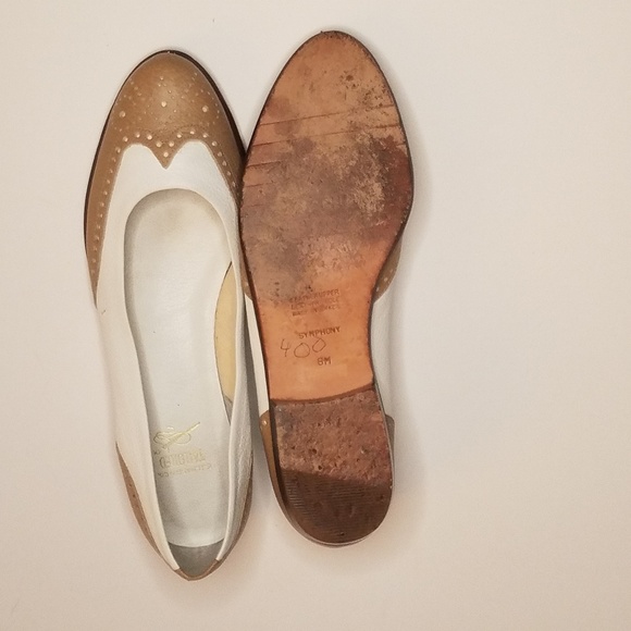 G.H Bass Wingtip Leather Vintage Flats 8 Symphony - Picture 4 of 8